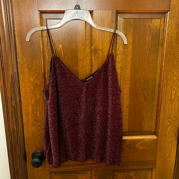Burgundy Shimmer Cami - Picture 1 of 3